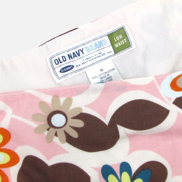 Old Navy Floral Flared Short Skirt Size 10 - Picture 6 of 7